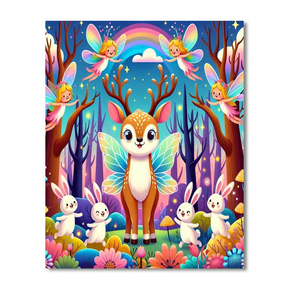 Fantasy Woodland Journey Painting Number Kit