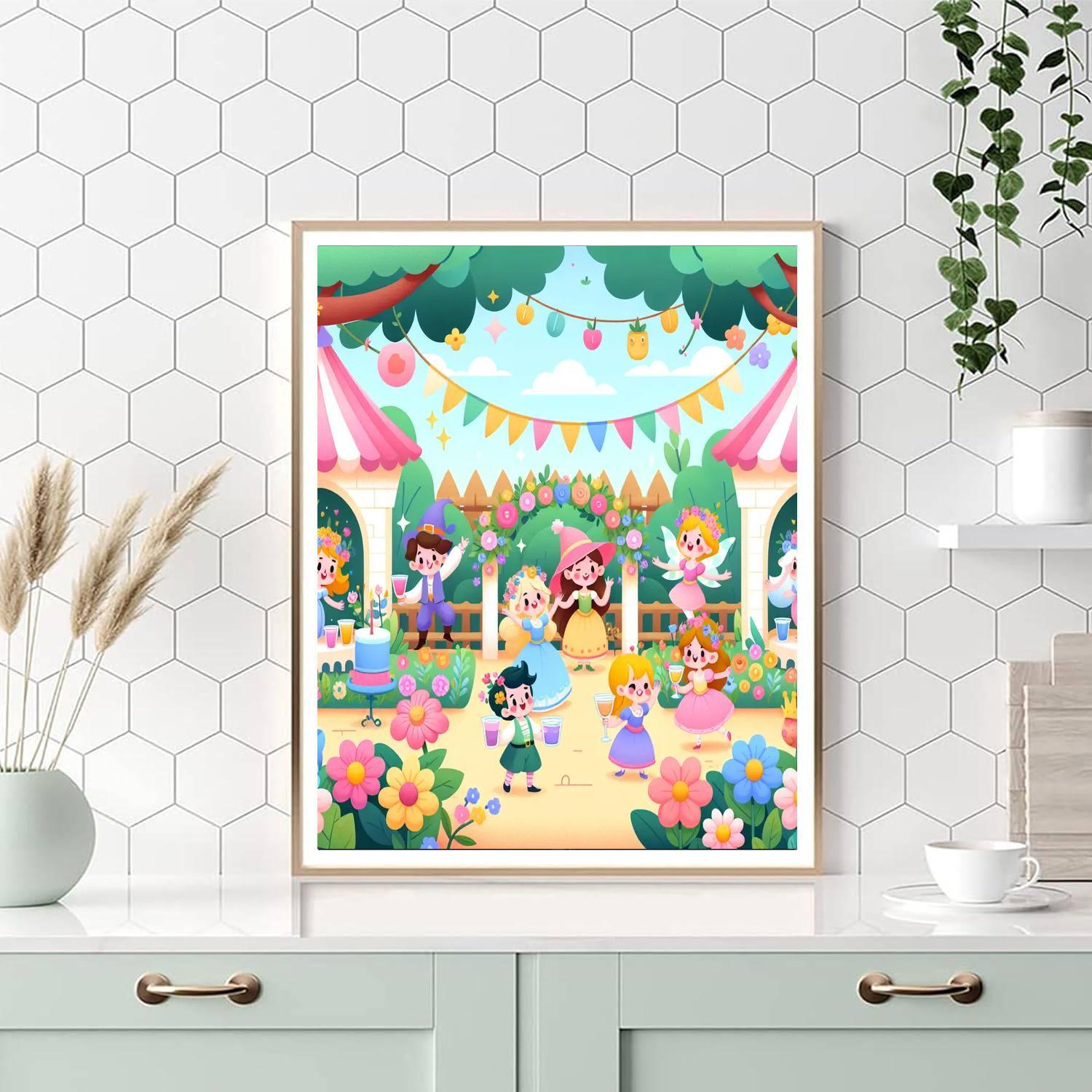 Fairy Tale Garden Party Paint By Number