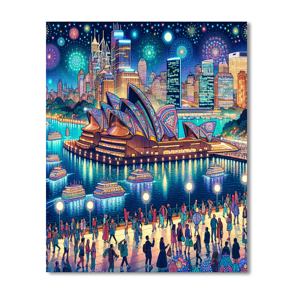Sydney Vivid Festival - Australia Paint By Numbers Kits
