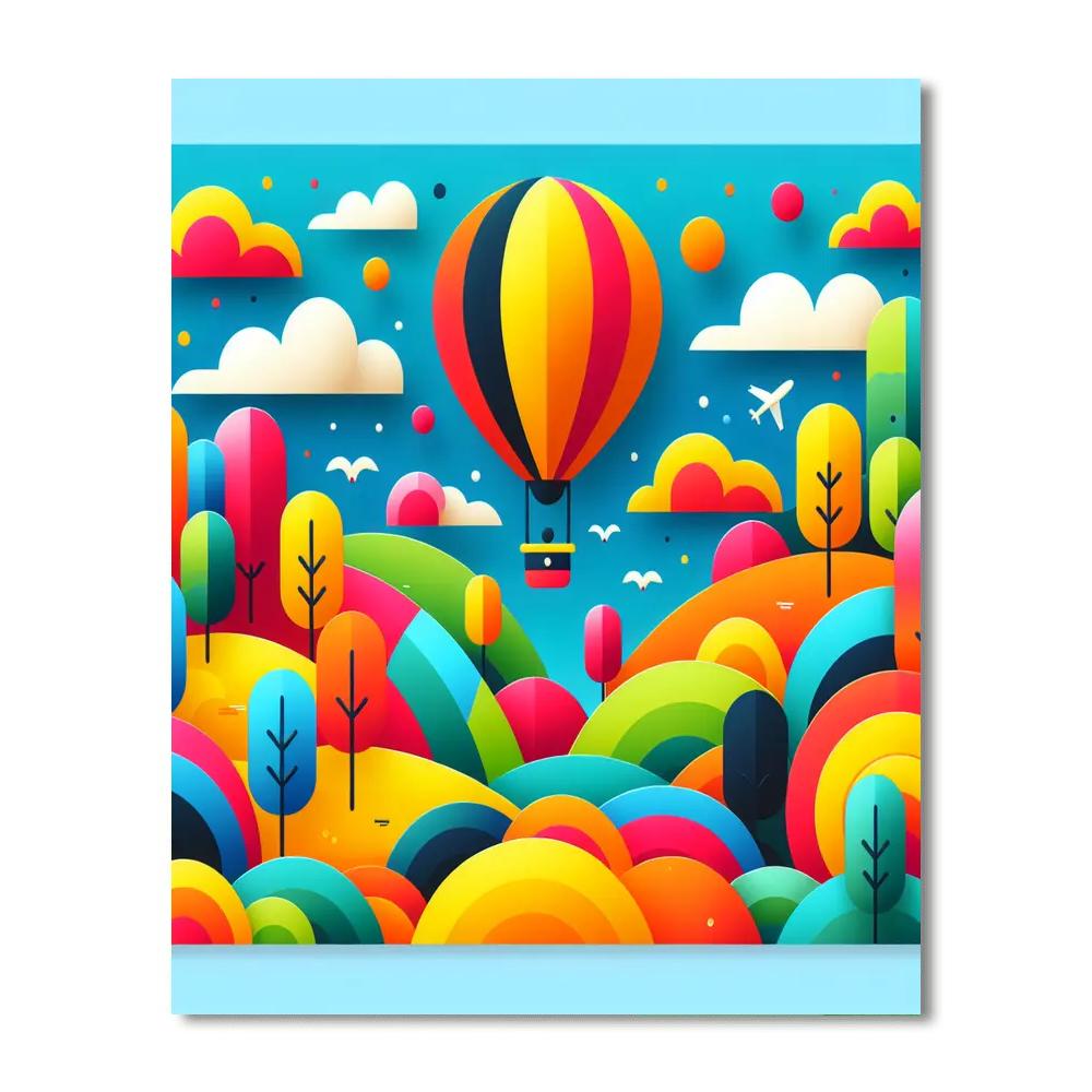 Balloon Ride Adventure Number Painting