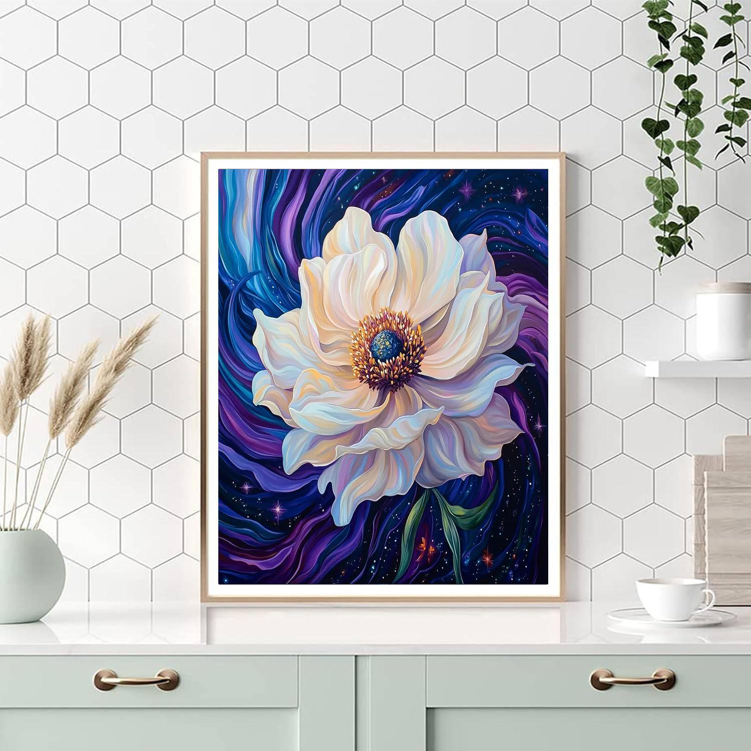 Georgia O'Keeffe Inspired Celestial Garden Bloom  Paint By Color