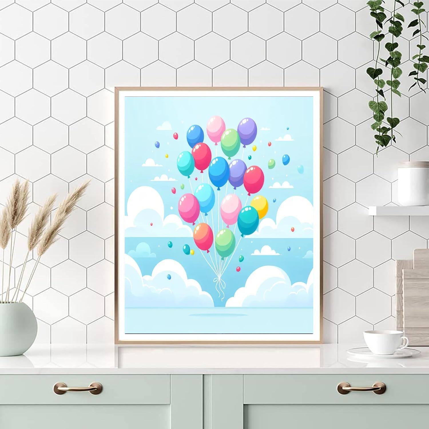 Skybound Balloon Adventure Painting By Numbers Kit