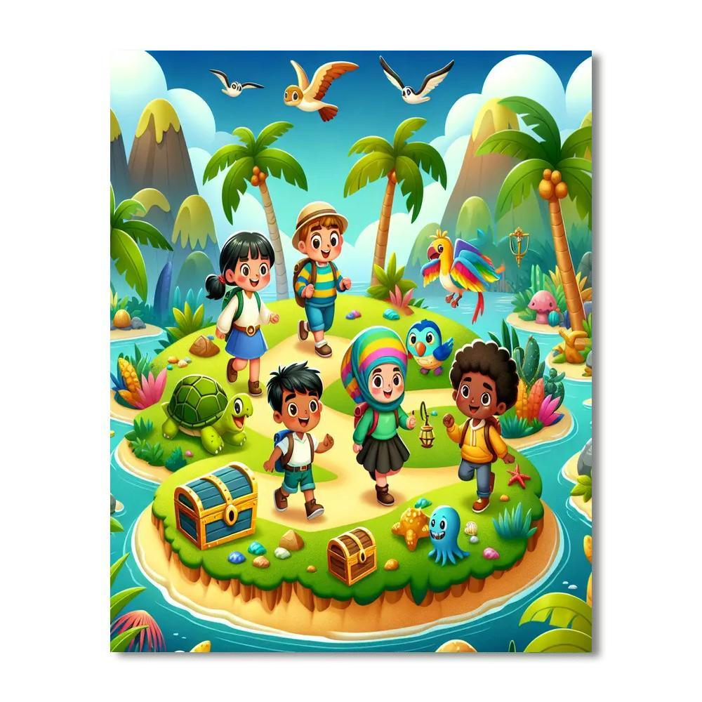 Mystical Island Expedition Paint By Numbers