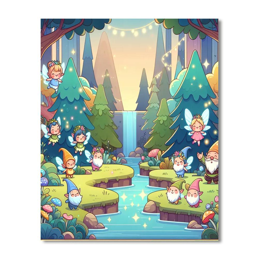 Mystic Fairy Tale Forest Numbered Painting Kits
