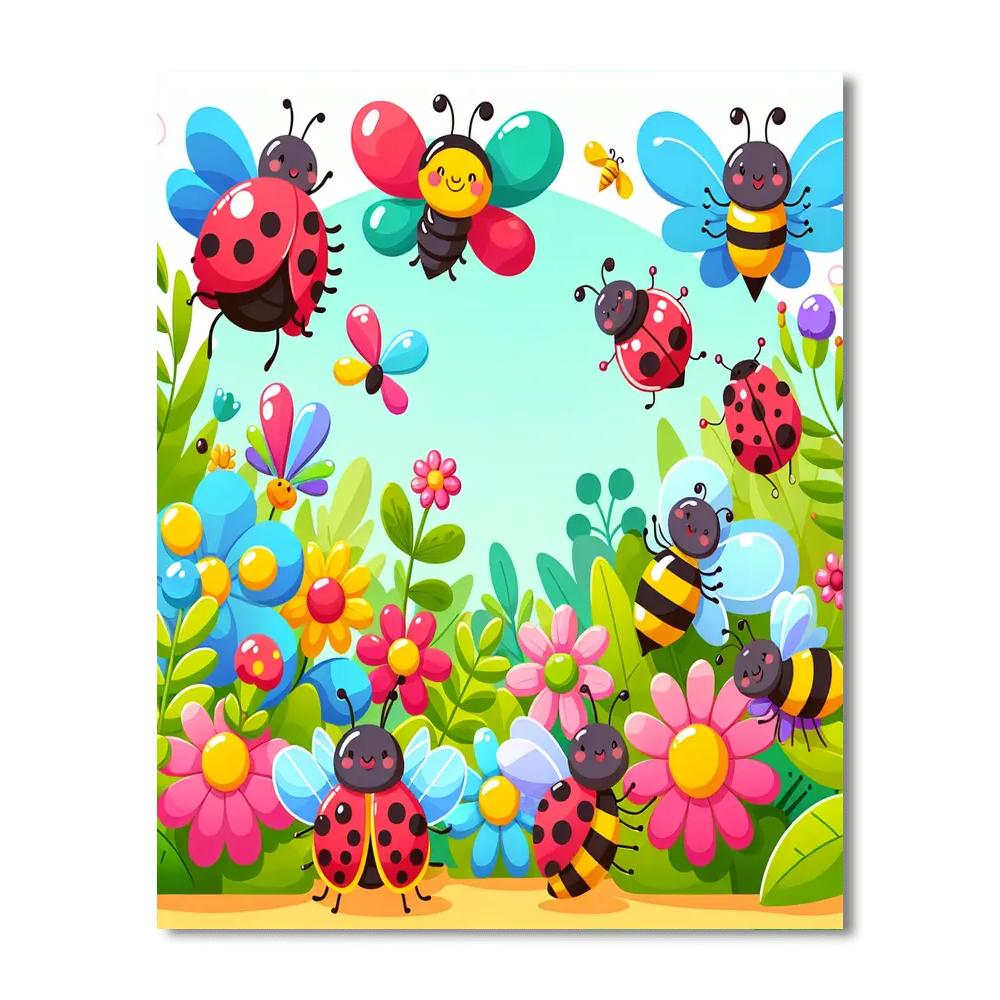 Creative Insect World Painting Number Kit