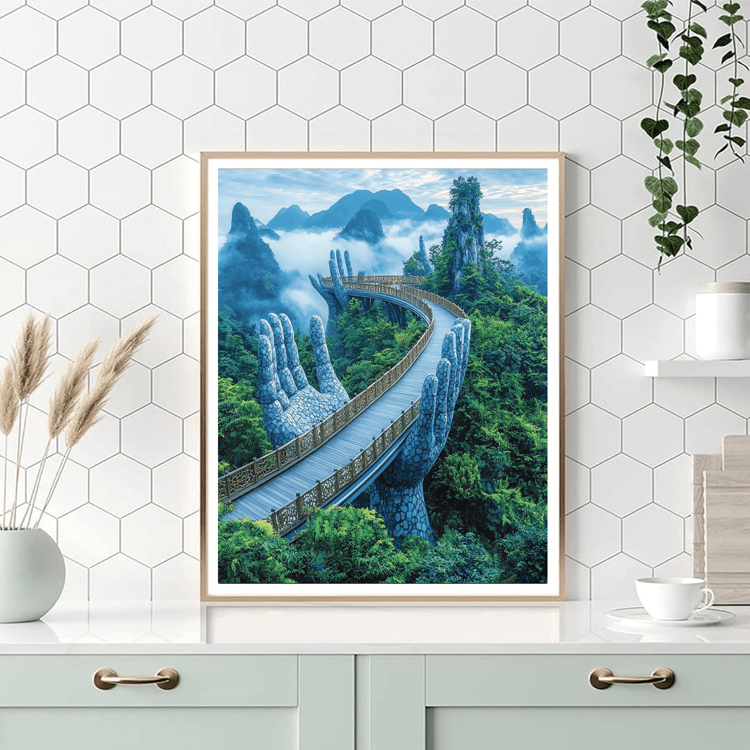 The Golden Bridge - Vietnam DIY Paint By Numbers