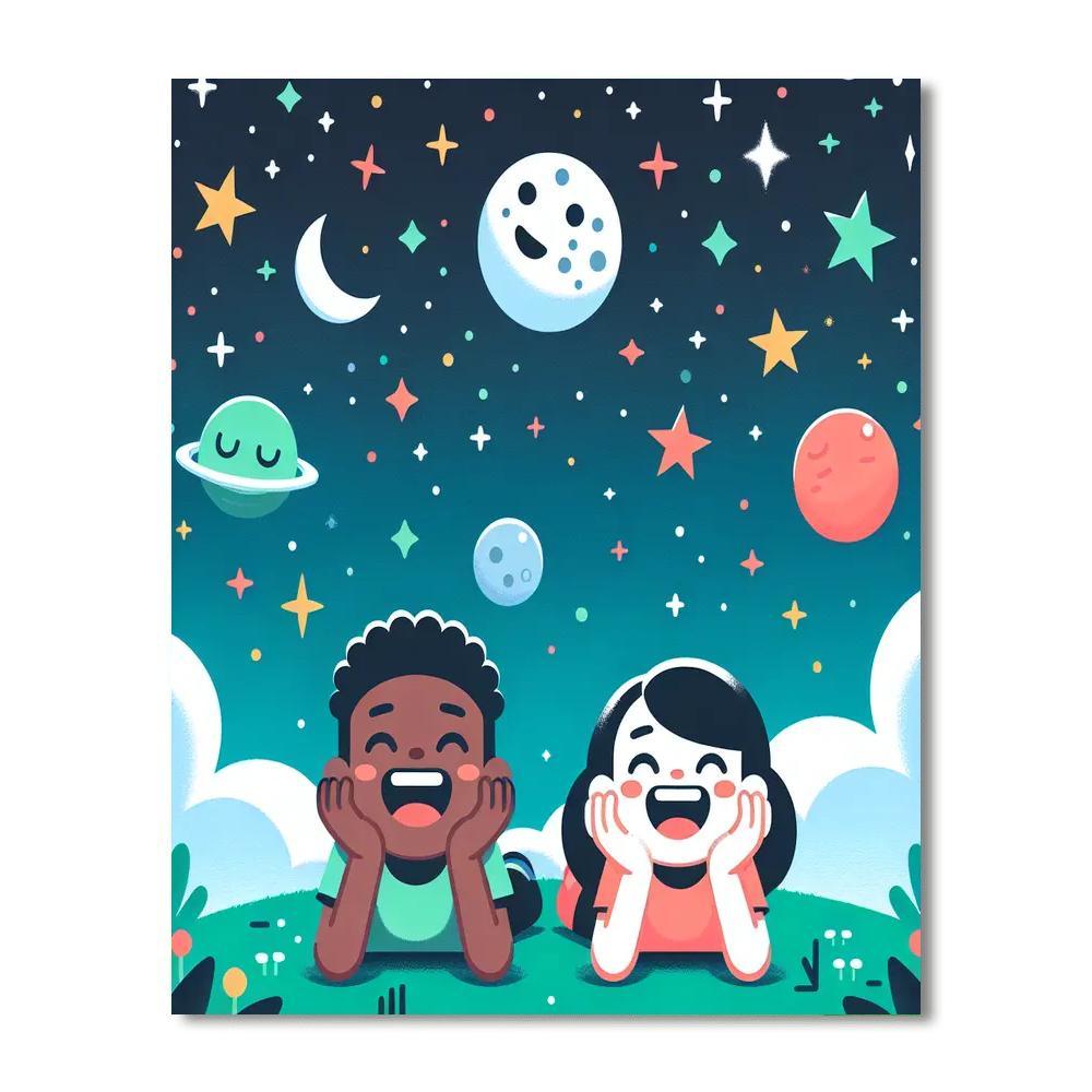 Dreamy Starry Adventures Paint By Numbers