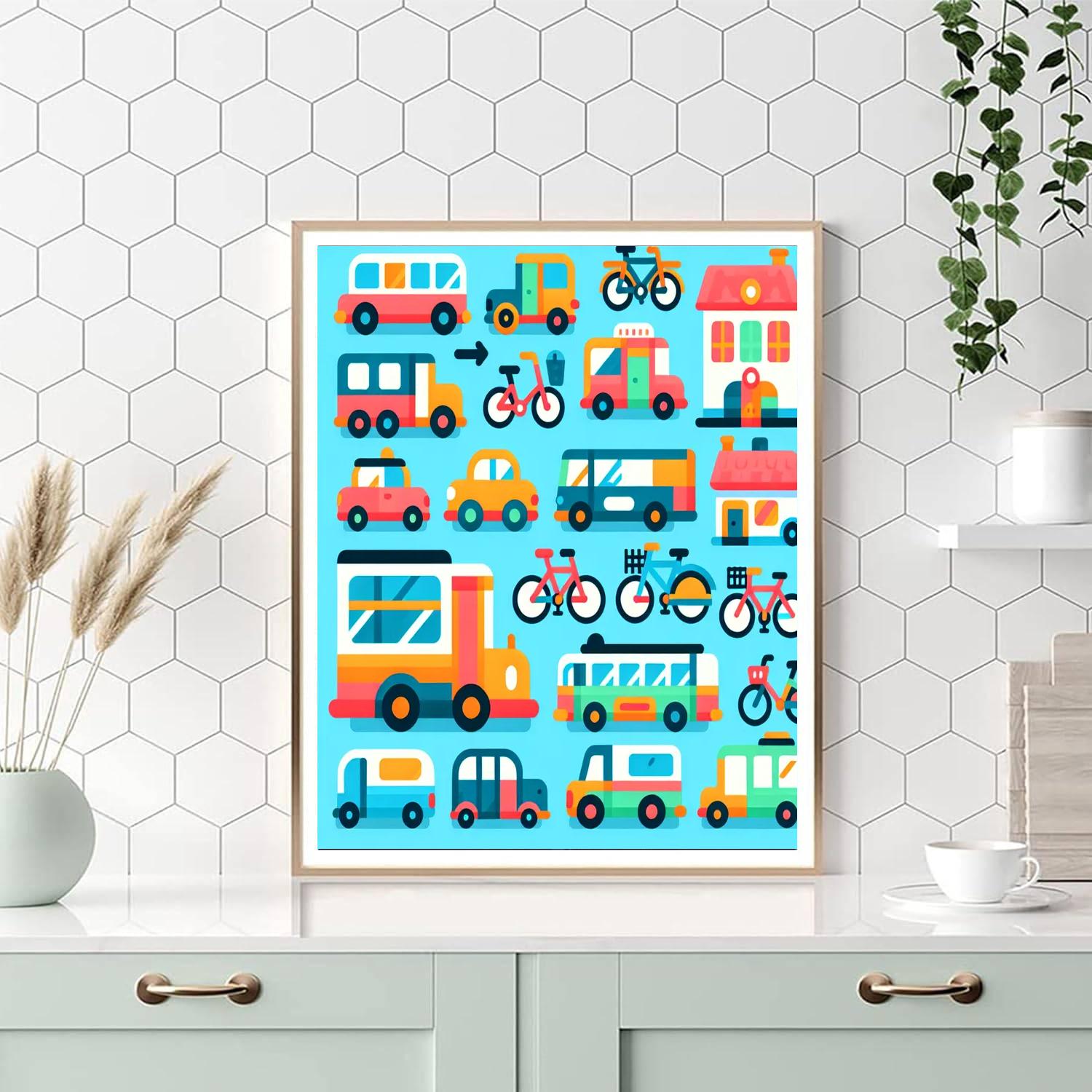 City Transport Discovery Paint By Number