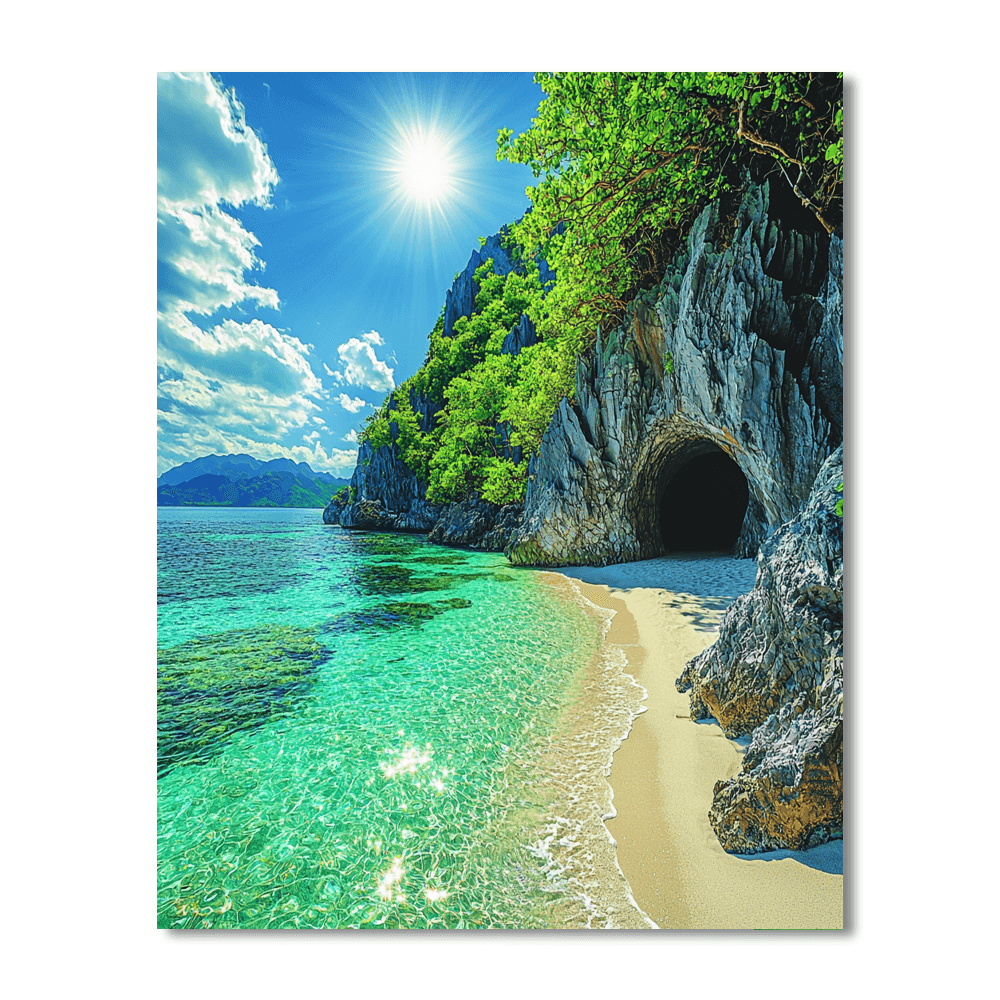 Hidden Beach Numbered Painting Kits