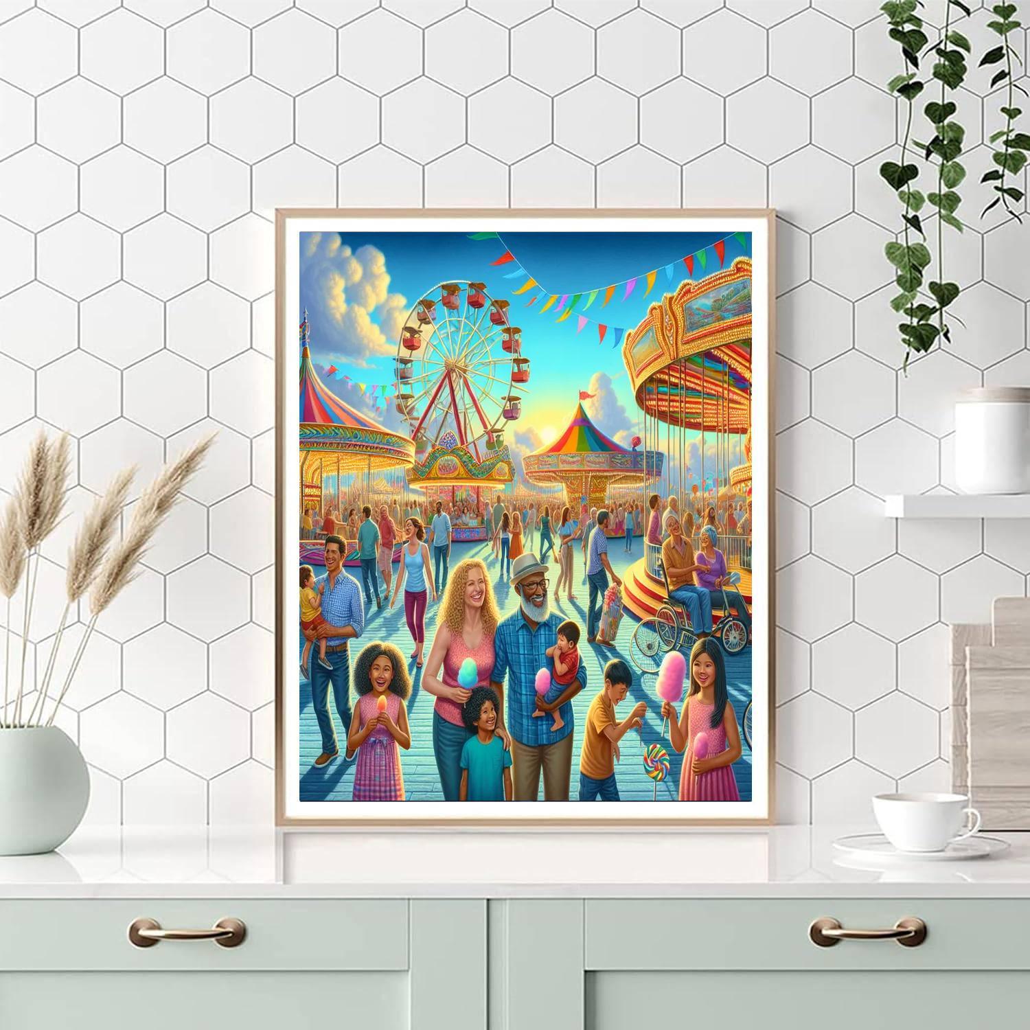 Lively Spring Carnival Paint By Numbers