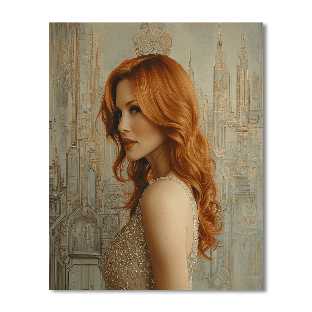 Jessica Chastain: The Redhead Of Hollywood Resilience Painting Number Kit