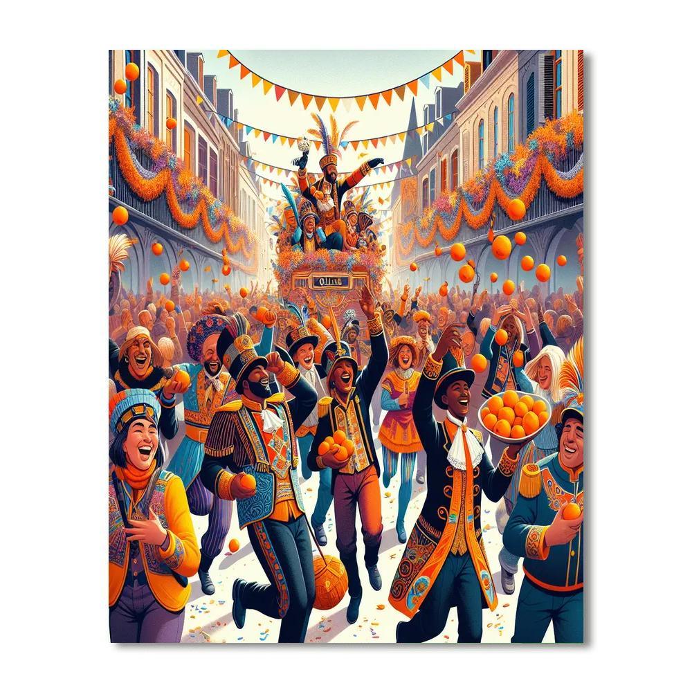 Karnival De Binche - Binche, Belgium Paint By Numbers Art