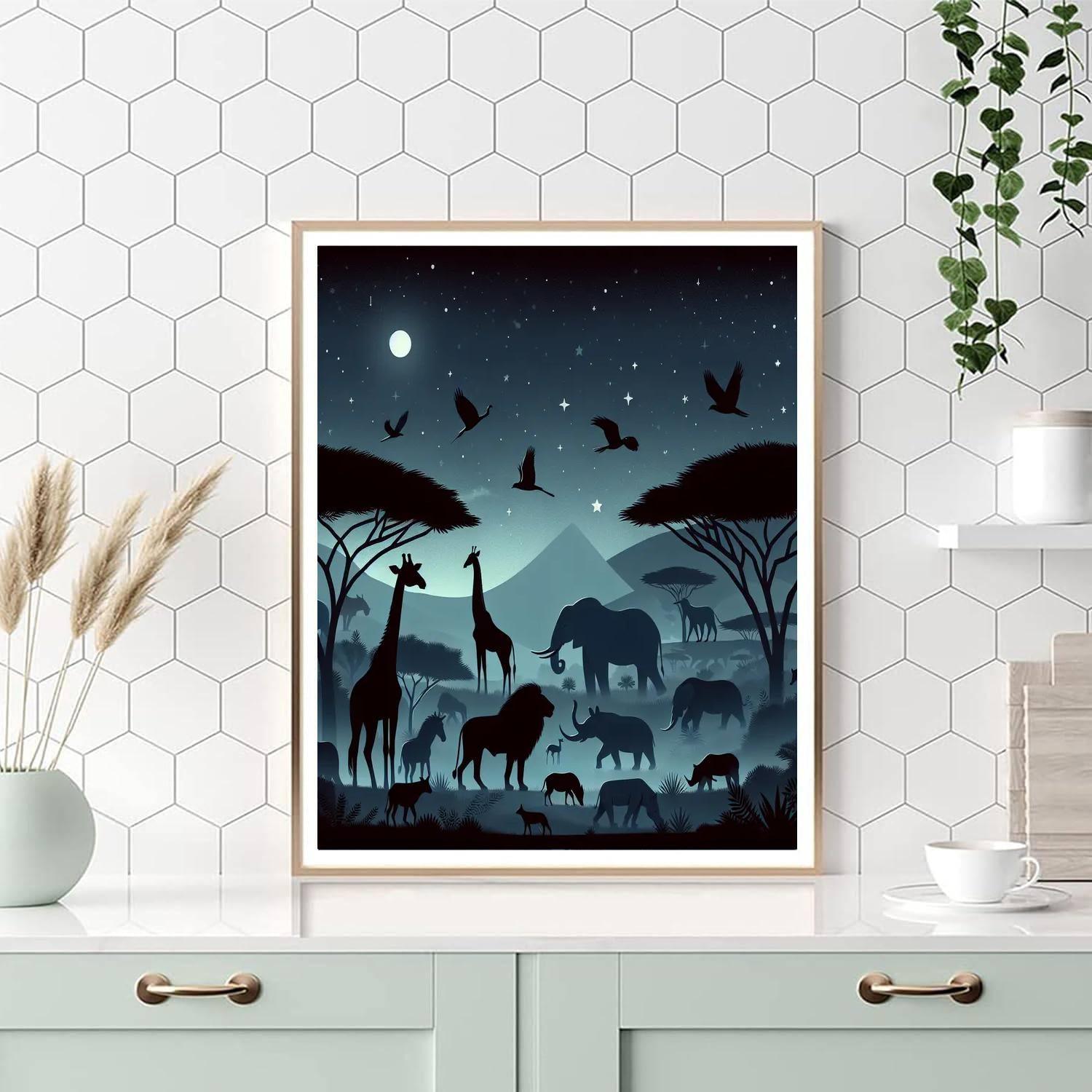 Safari Stars Paint By Numbers Art