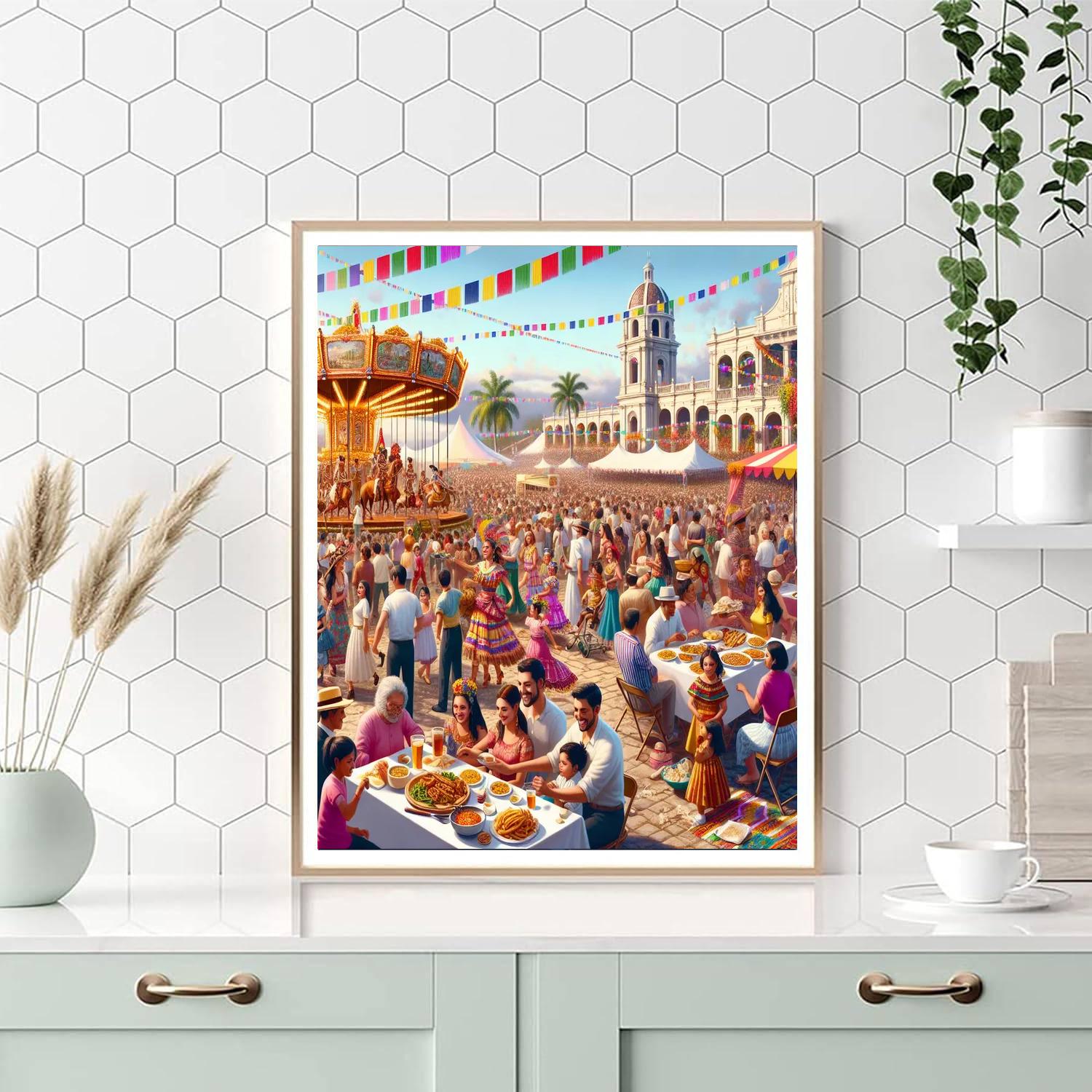 La Feria De San Marcos Painting Number Kit