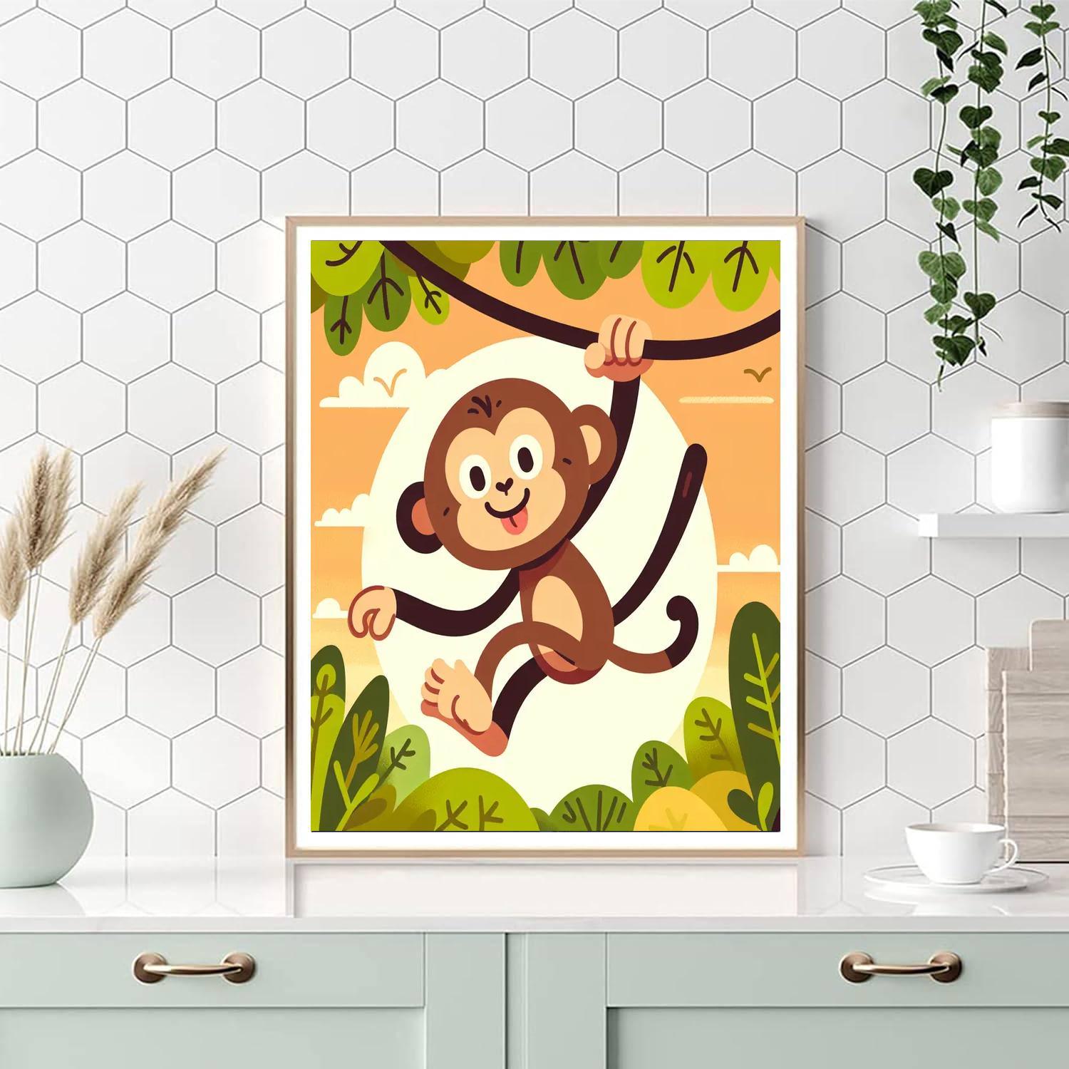 Little Mischief Monkey Paint By Numbers Kits