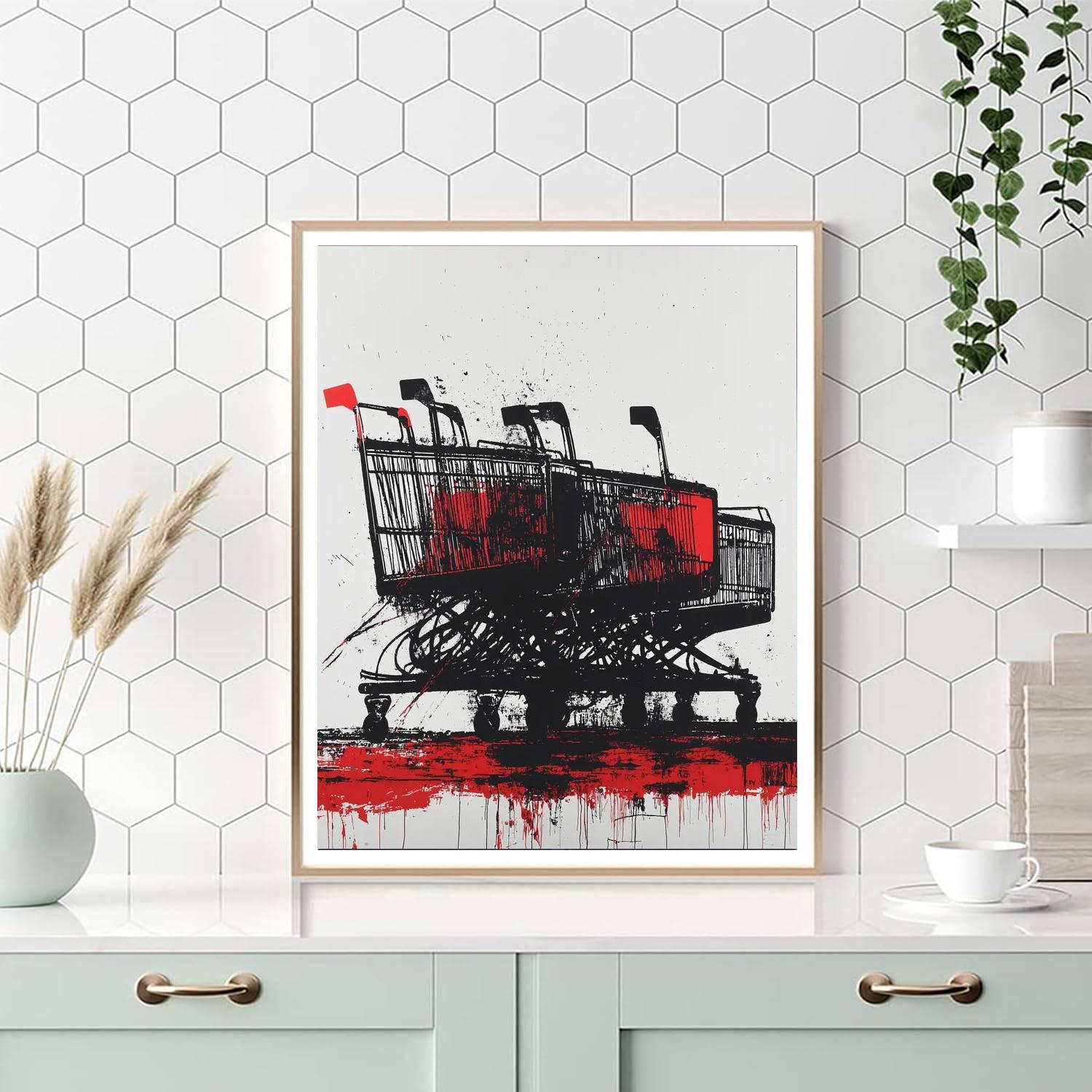 Banksy Inspired Consumerism Trap  Paint By Number