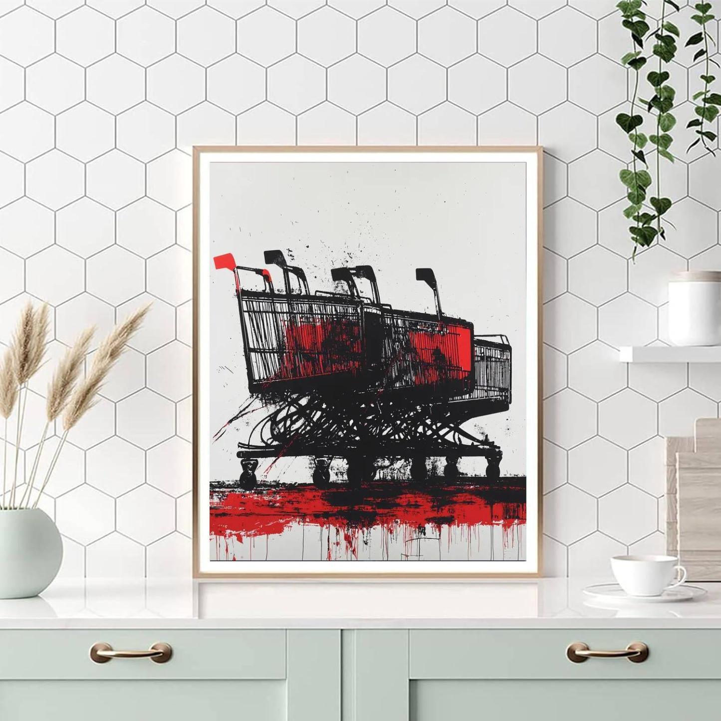 Banksy Inspired Consumerism Trap  Paint By Number