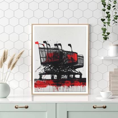 Banksy Inspired Consumerism Trap  Paint By Number