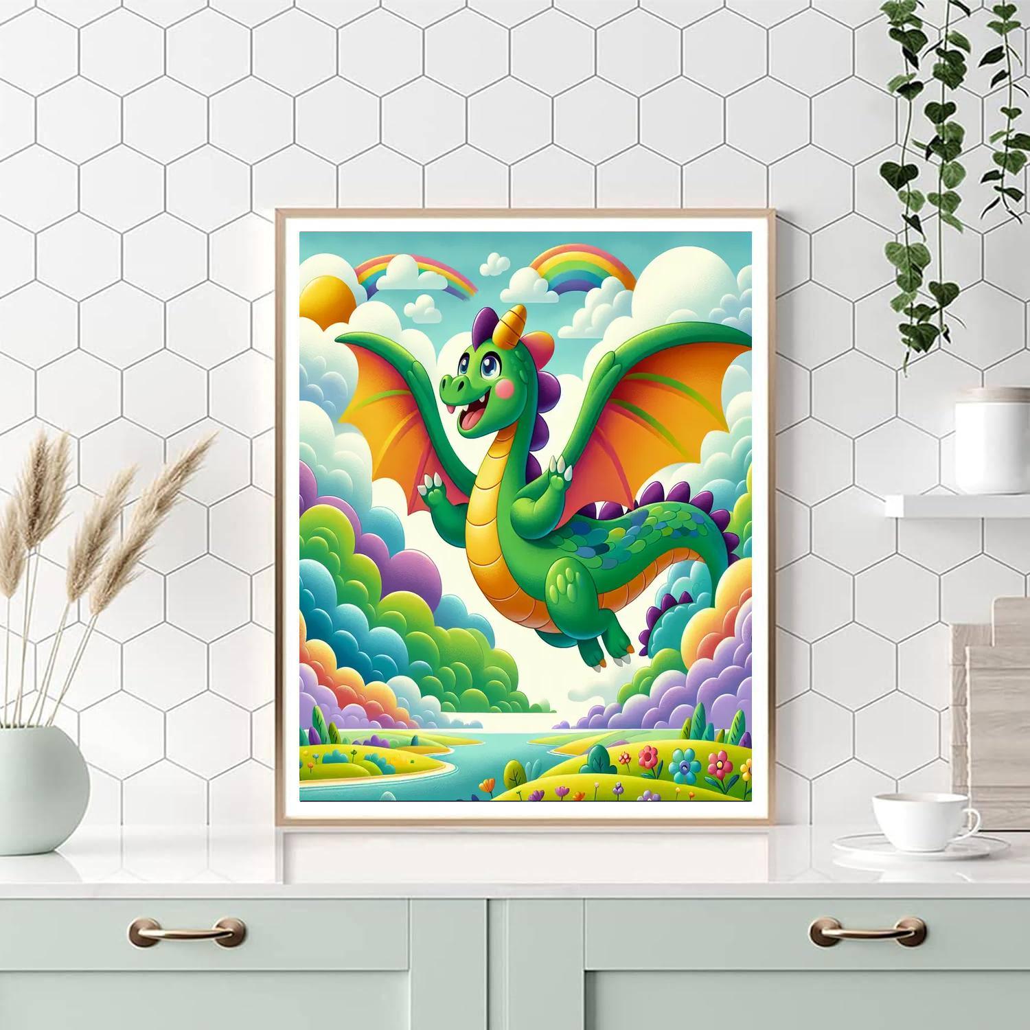 Fantastic Dragon DIY Paint By Numbers