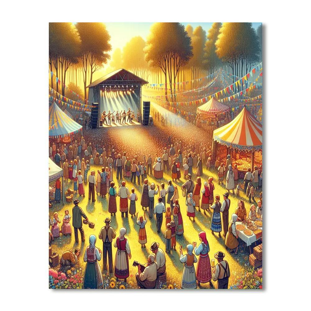 Folk Fest Paint By Number