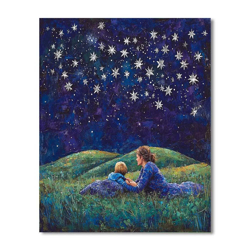 Starry Night Of Wishes Number Painting