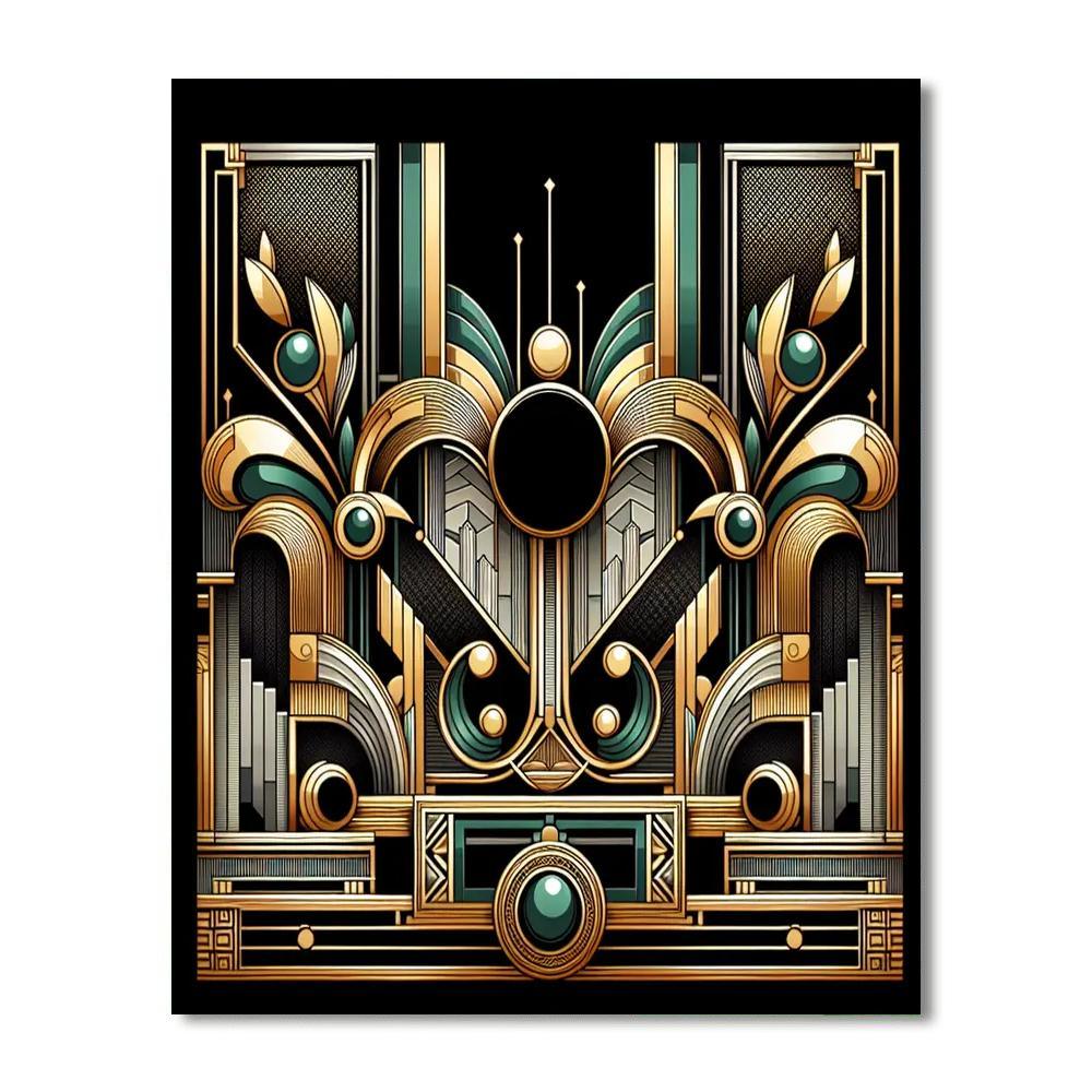 Artistic Deco Revival Number Painting