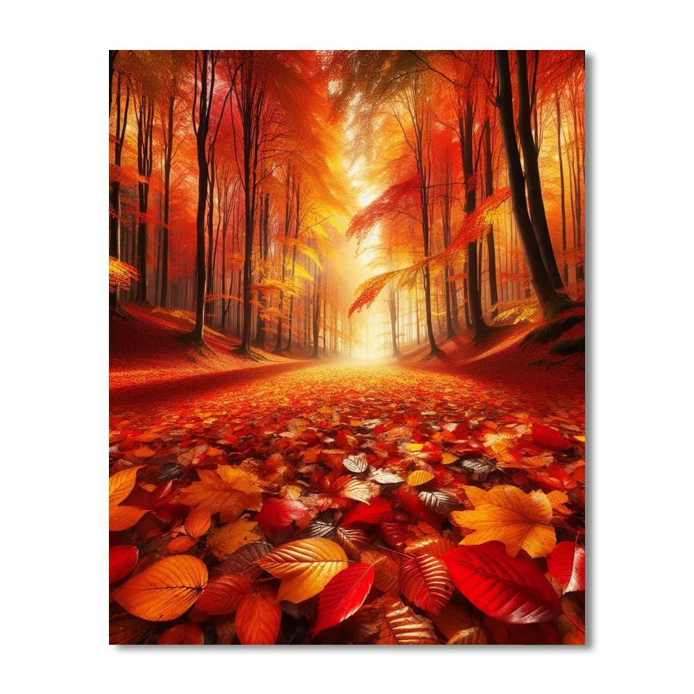 Timeless Autumn Splendor Painting Number Kit
