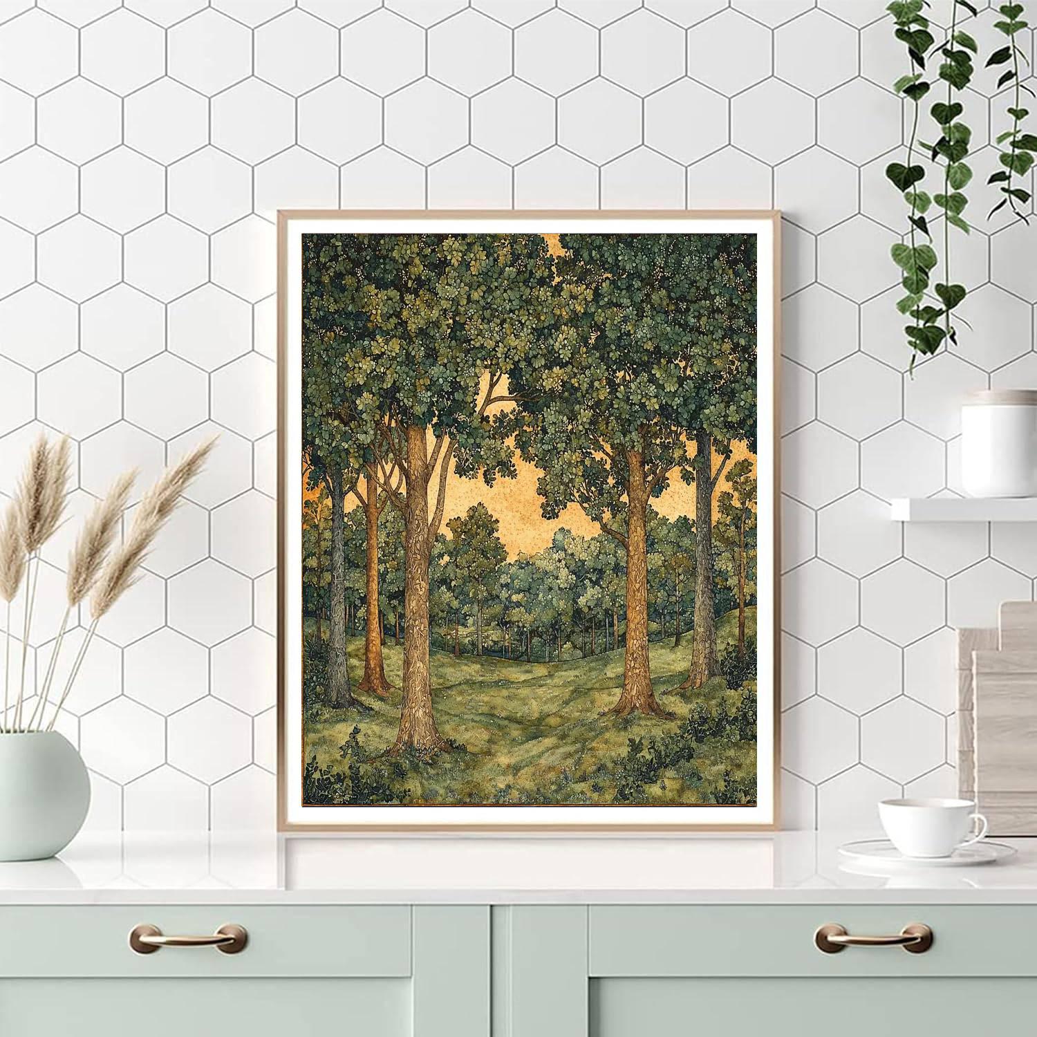 Michelangelo Inspired Sacred Woods  DIY Paint By Numbers