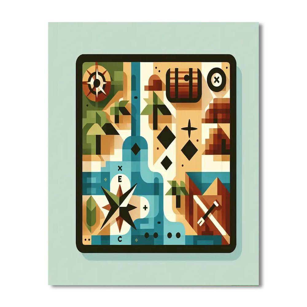 Treasure Island Quest Painting By Numbers Kit