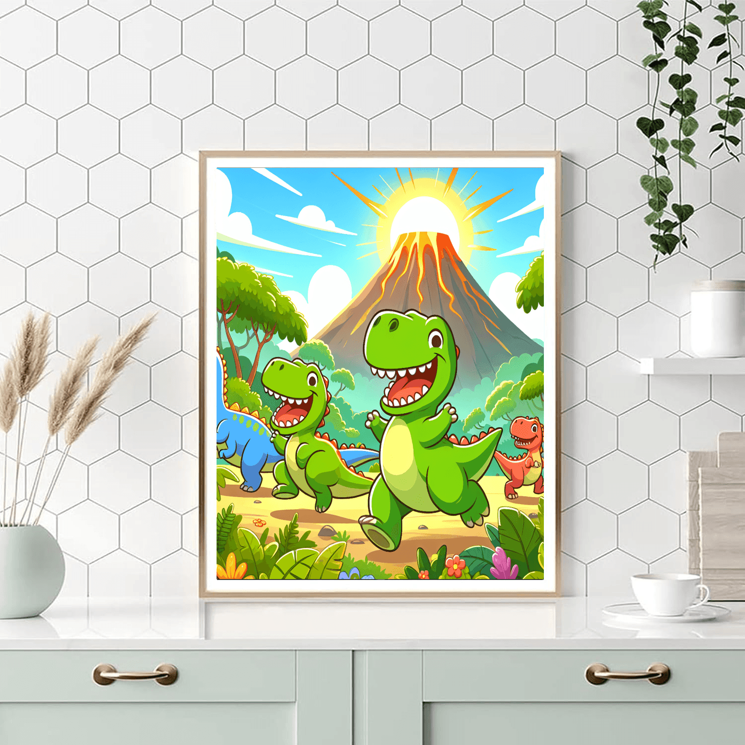 Exciting Dino Expedition Painting Number Kit