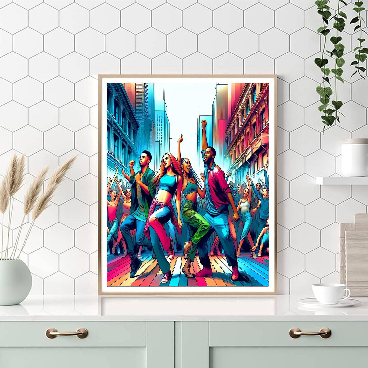 Energetic Street Dance Numbered Painting Kits