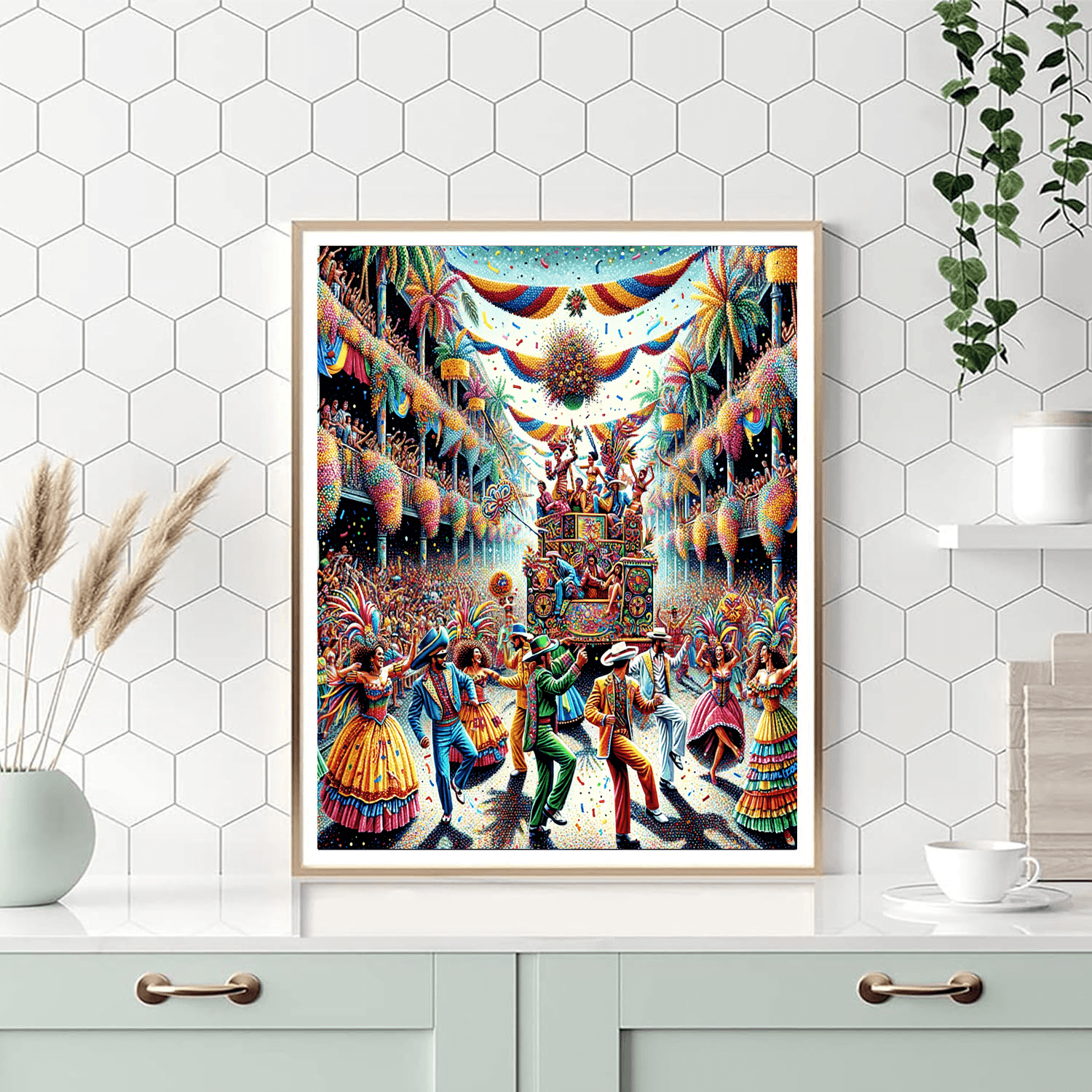 Karnaval De Barranquilla Painting By Numbers Kit