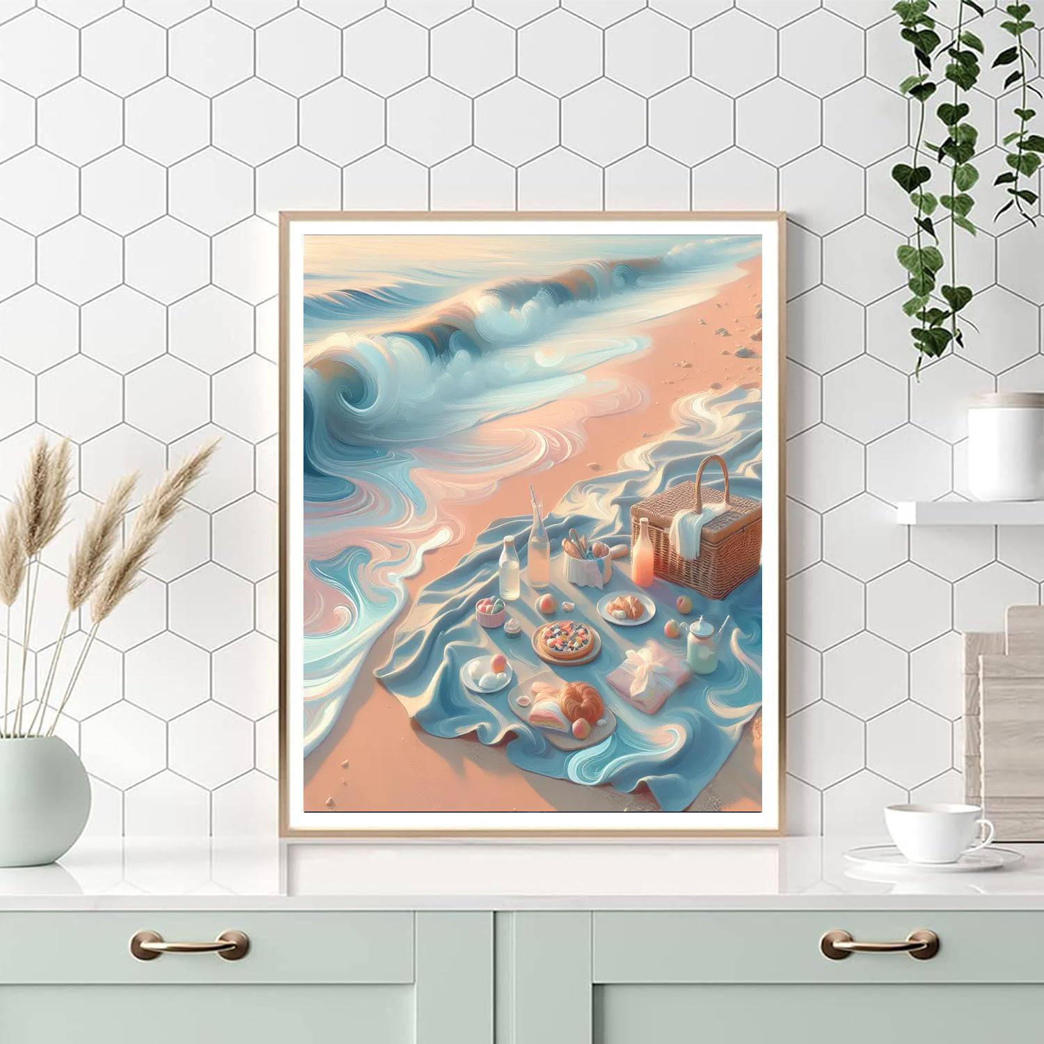 Dreamy Seaside Picnic Numbered Painting Kits
