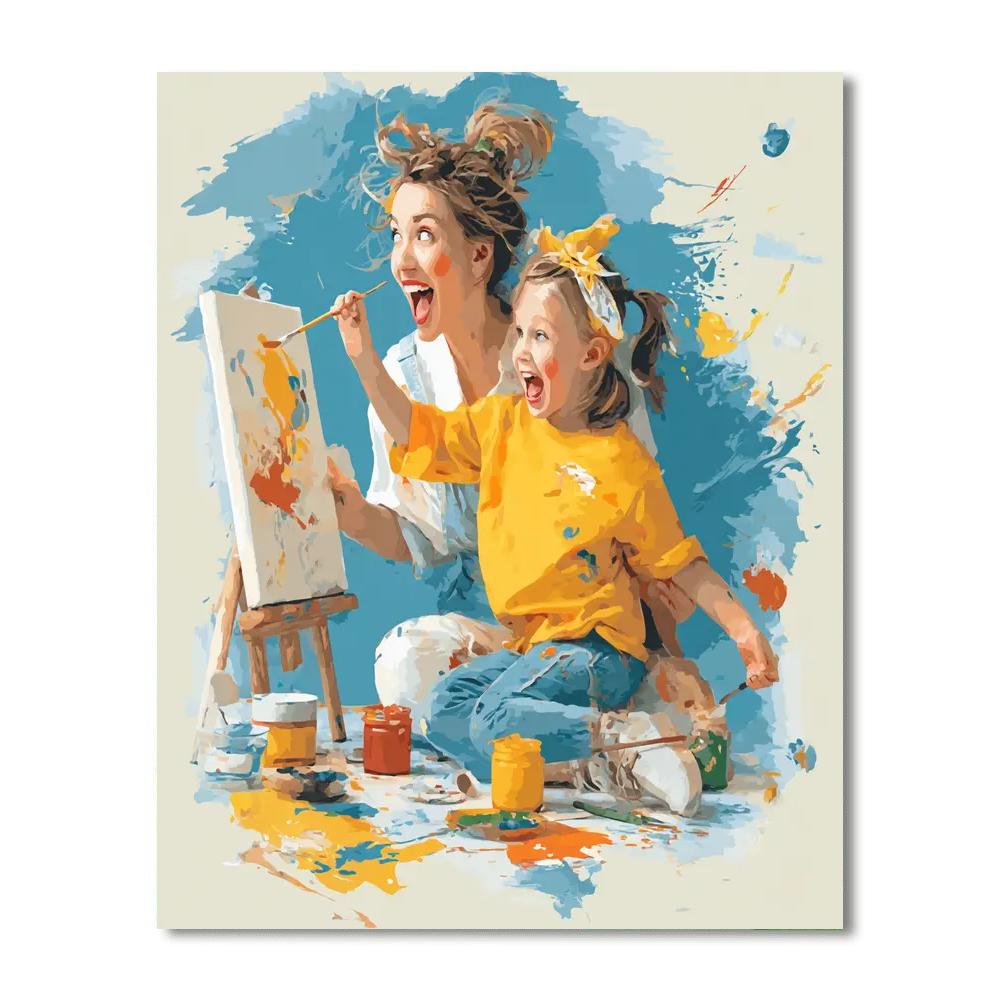 Painting Together Number Painting