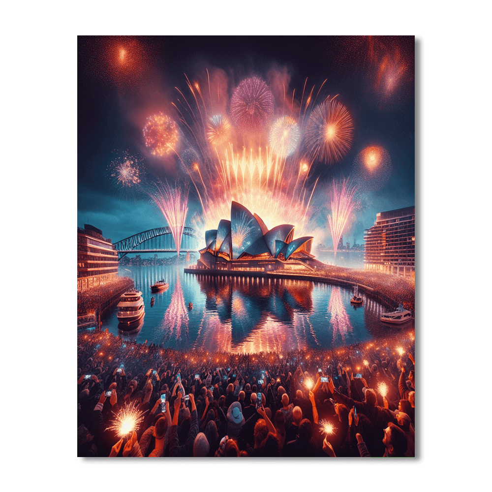 New Year's Eve In Sydney - Australia Paint By Numbers Kits