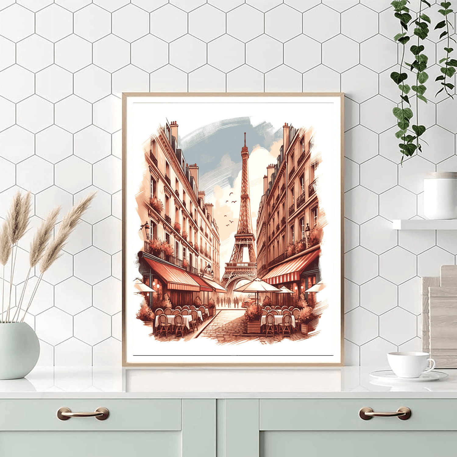 Classic Vintage Paris Paint By Numbers Art