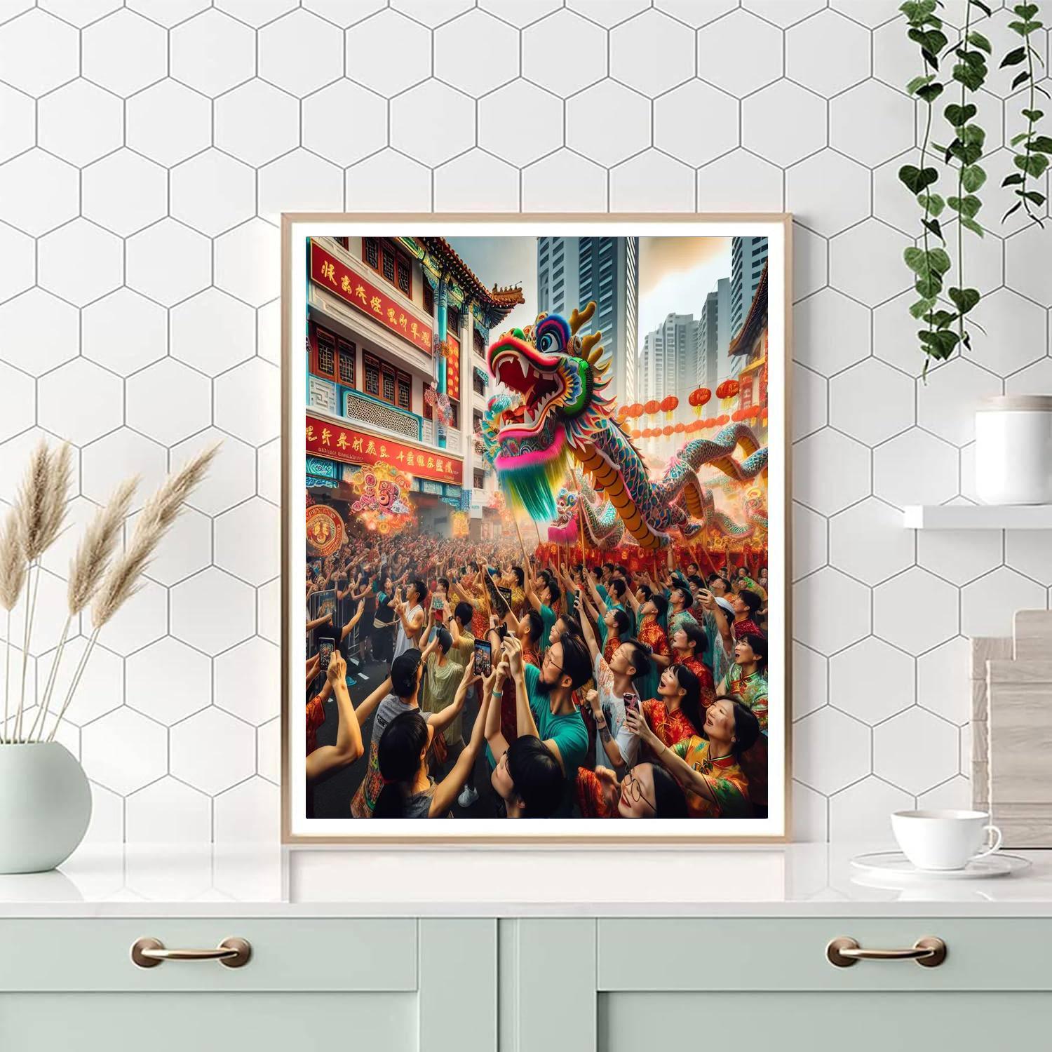 Chinese New Year Parade Paint By Number