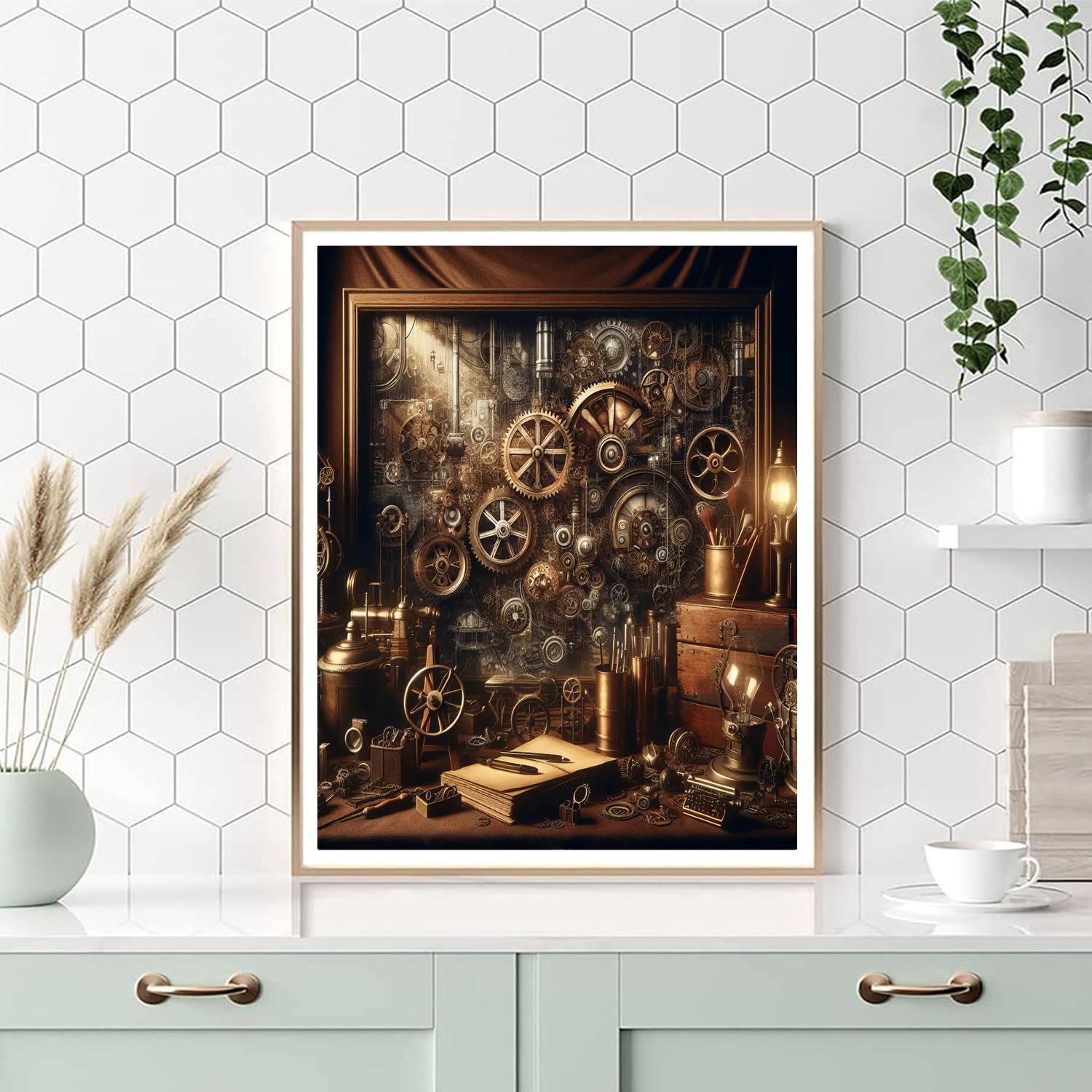 Victorian Steam Punk Fantasy Paint By Color