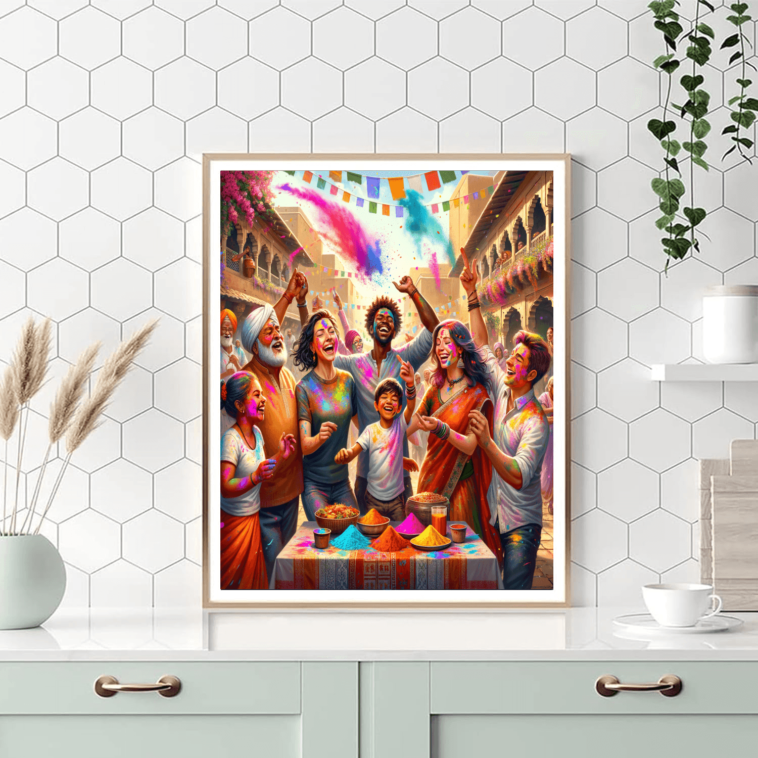 The Holi Festival - India DIY Paint By Numbers