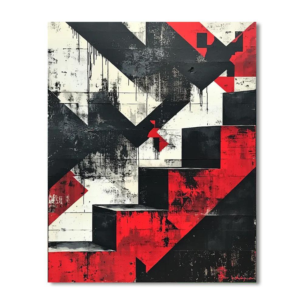 Banksy Inspired Urban Patterns Of Change  Paint By Numbers Kits