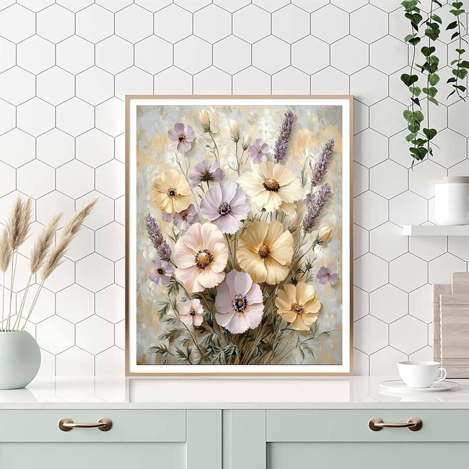 Leonardo Da Vinci Inspired Whispering Blossoms  Paint By Numbers Art