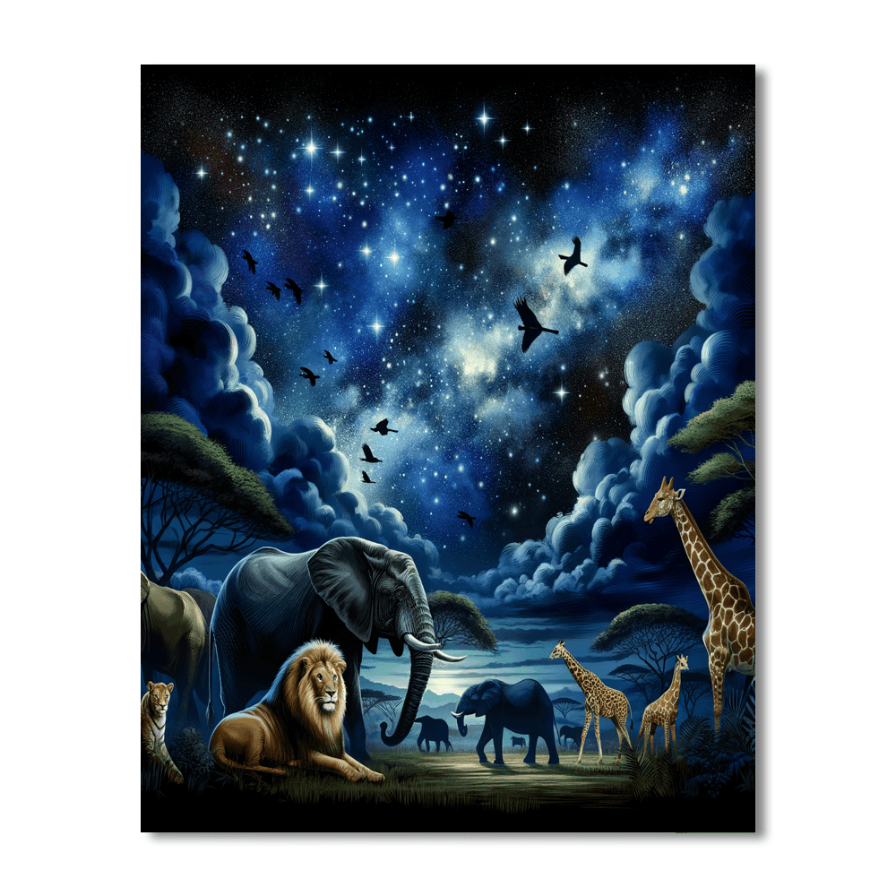 Starlit Safari Paint By Number