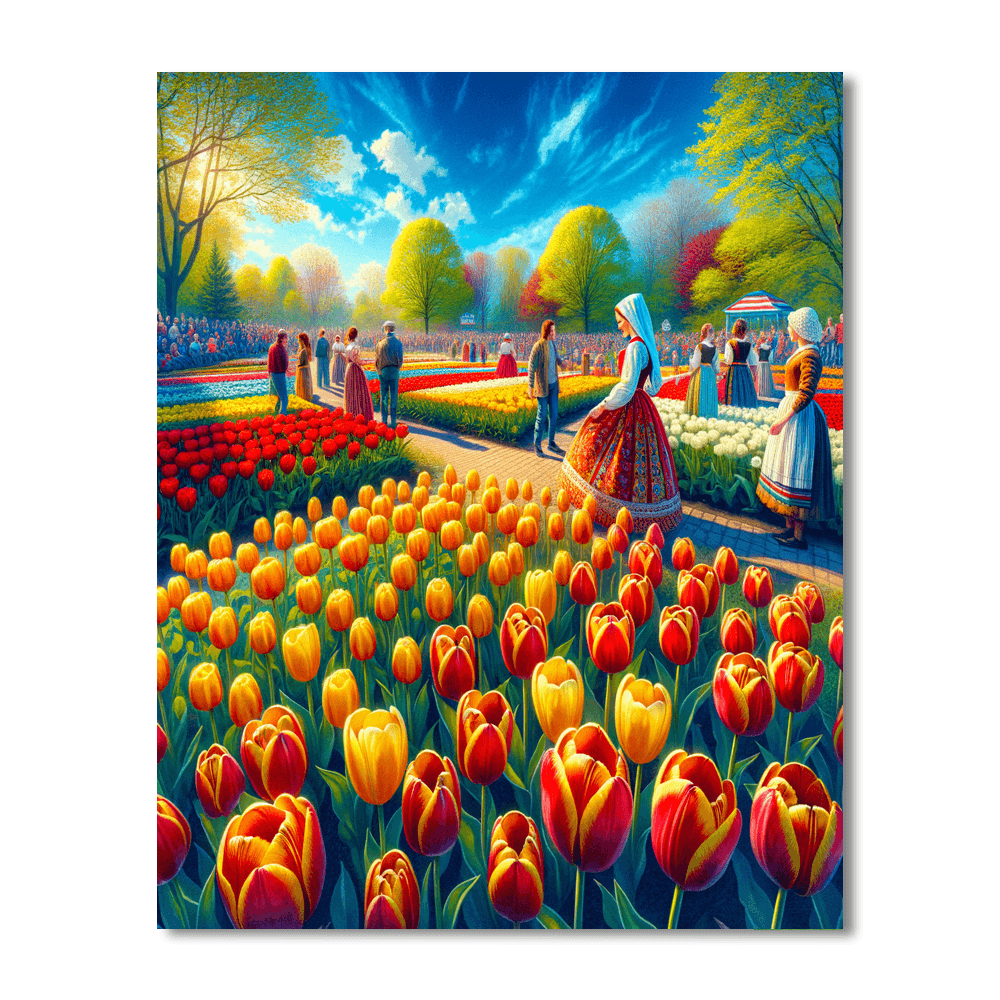 Tulip Time Festival - Holland, Michigan, Usa Paint By Number