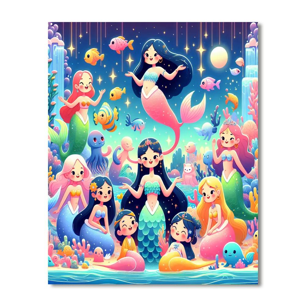 Underwater Enchantment Quest Painting Number Kit