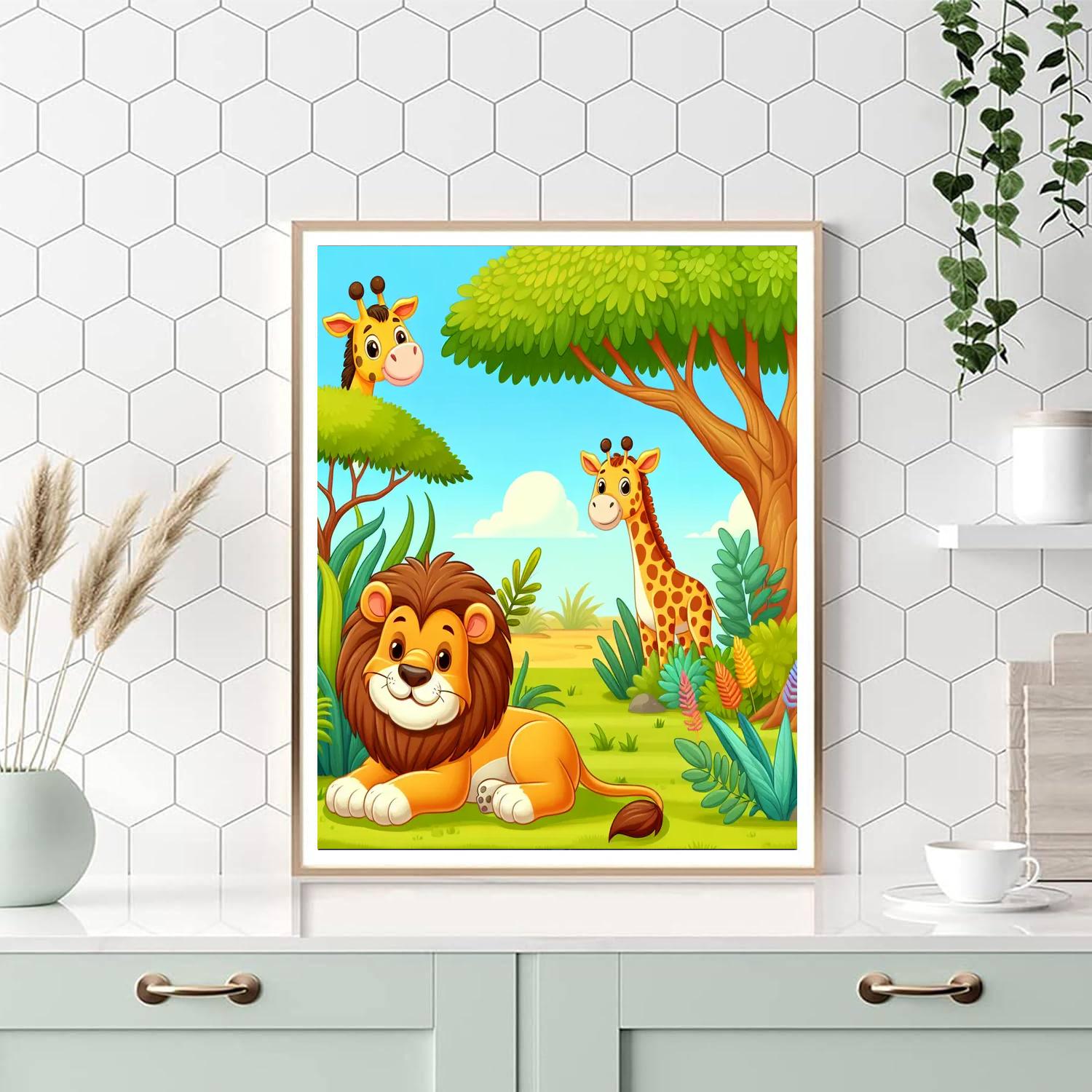 Creative Safari Adventure Numbered Painting Kits