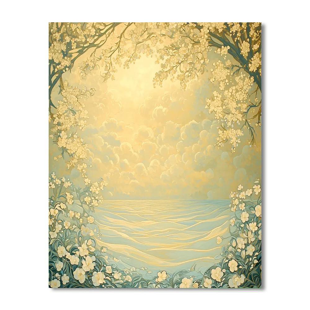 Alphonse Mucha Inspired Whispering Fields Of Tranquility  Paint By Number