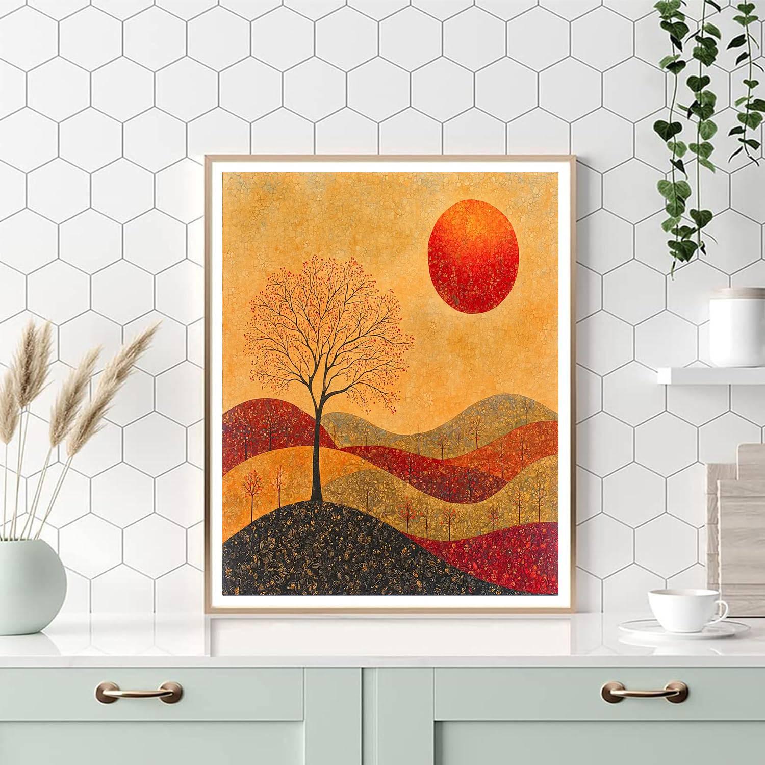 Nandalal Bose Inspired Eternal Cycles  Paint By Numbers