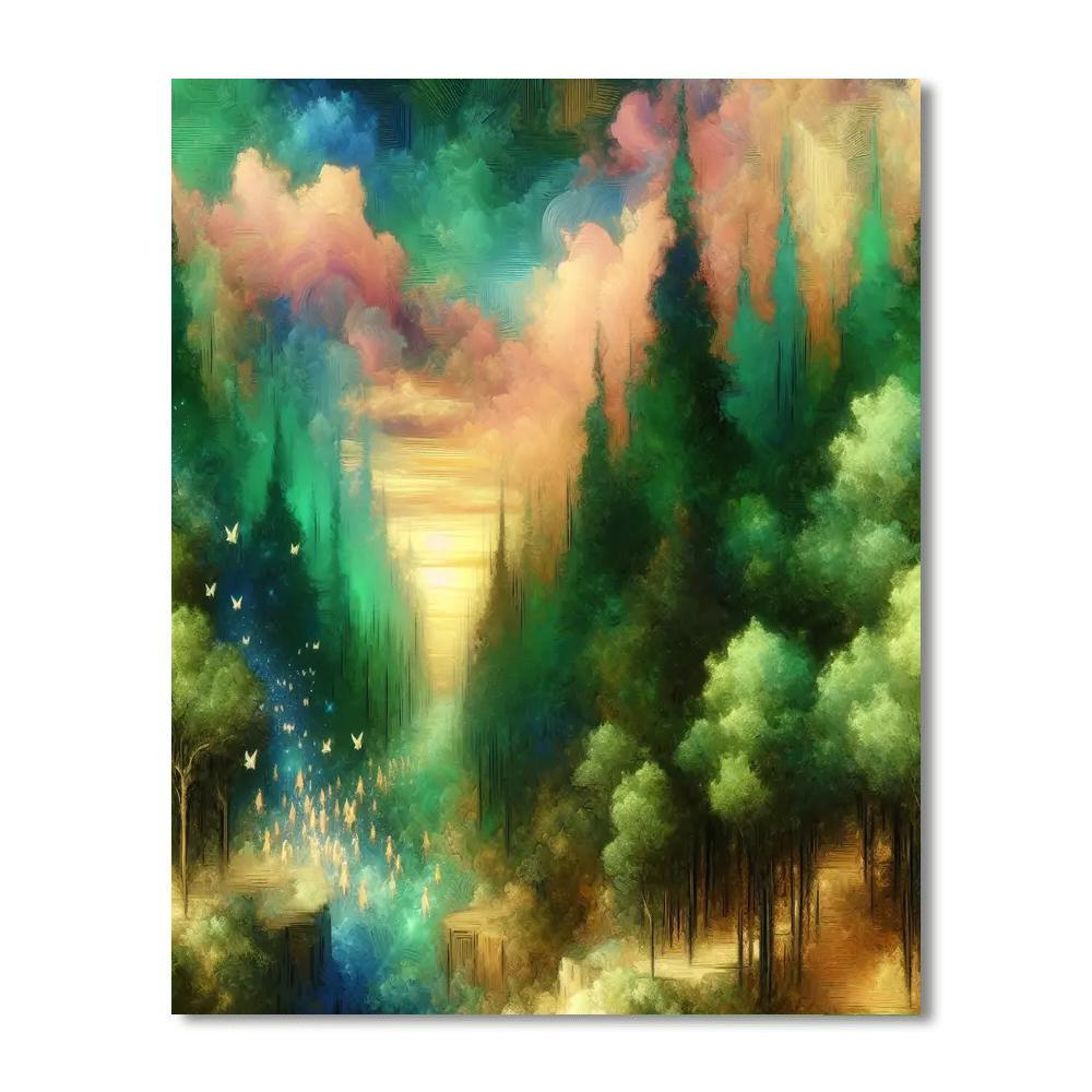 Forest Fairy Tale Dreamscape DIY Paint By Numbers