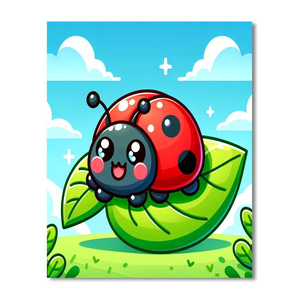 Lucky Ladybugs Paint By Numbers Art