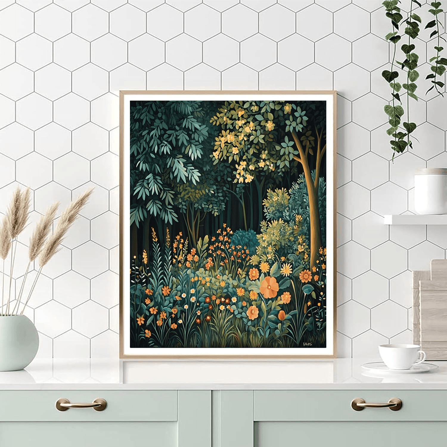 Henri Rousseau Inspired Forest Mystique  Paint By Numbers Art